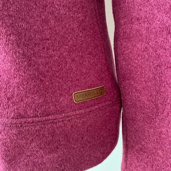 Merrell Arabella Button Front Cardigan Sweater Raspberry - Picture 2 of 13